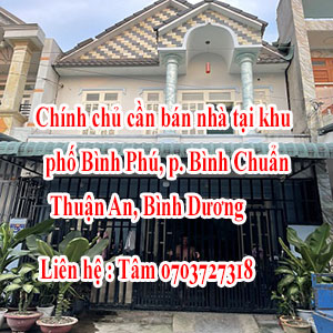 Chính chủ cần bán nhà tại Khu phố Bình Phú, p. Bình Chuẩn, Thuận An, Bình Dương 12330238