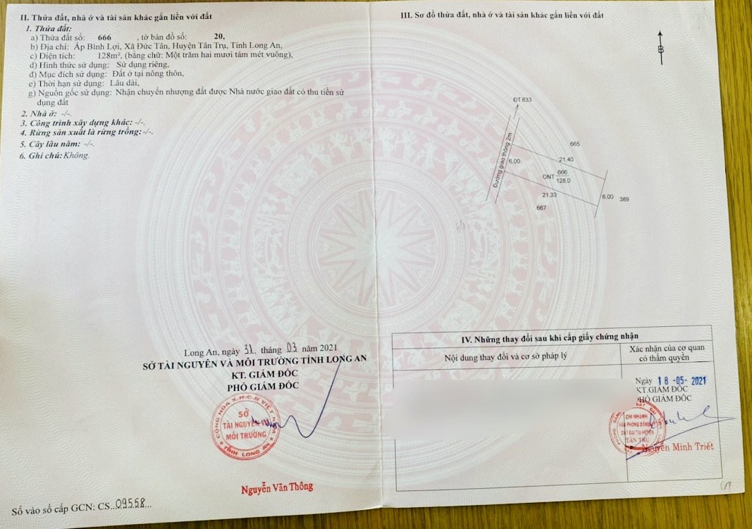 650tr lô hàng đầu tư tại Đức tân - Tân Trụ - Long An ngay DT833 12338982