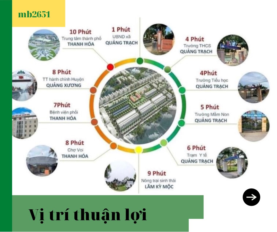 Chính chủ bán nhanh lô đất MB 2651 Quảng Trạch - KĐT Green city giá 7,9tr/m2, sổ đỏ chính chủ
 12372181