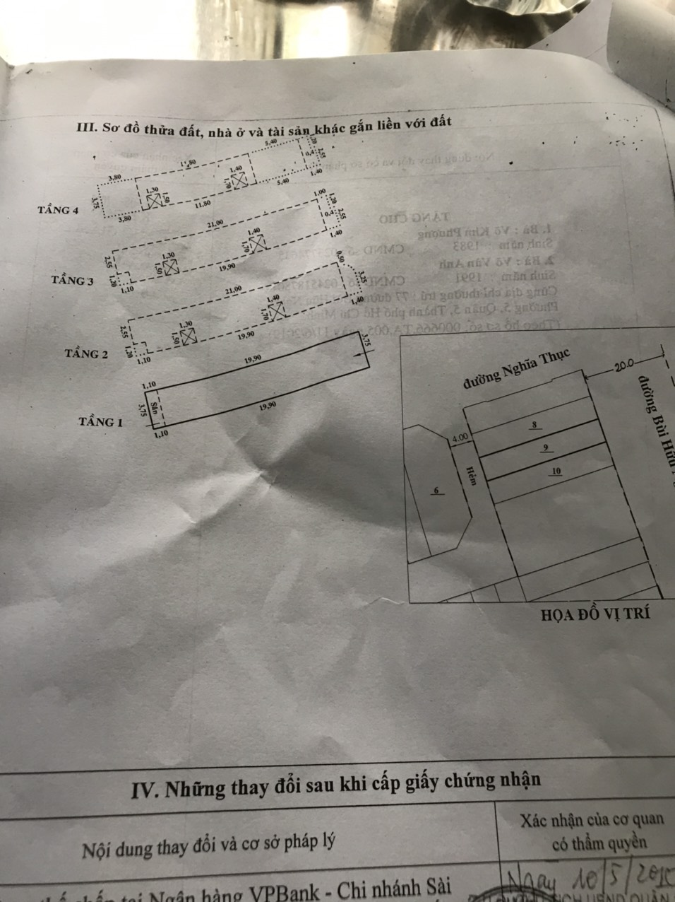 Bán nhà mặt tiền BÙI HỮU NGHĨA Phường 5 Quận 5   12421294