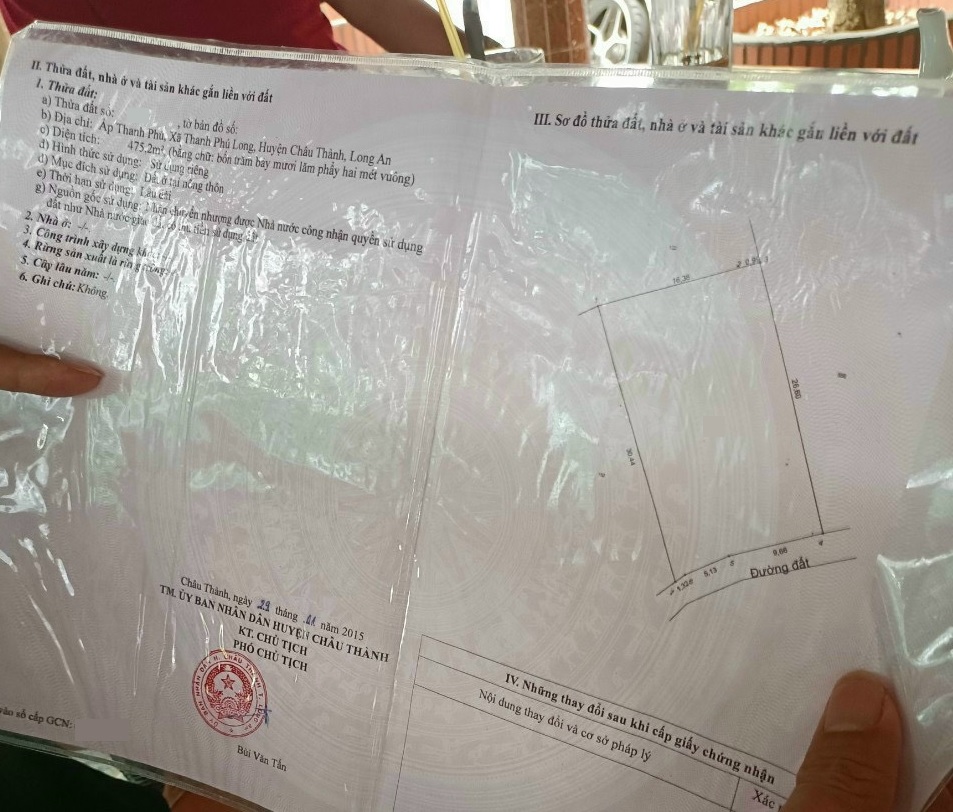 130m2 thổ cư đường xe hơi tới đất giá cuốn nền cho nhà đầu tư 5x26m tại long an châu thành thanh 12427967