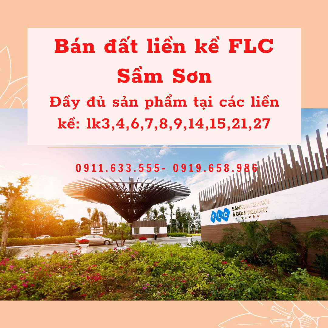 Bán đất nền mặt biển FLC Sầm Sơn cho nhà đầu tư đón sóng hè giá chỉ từ 16tr/m2 lh 0911633555 12467105