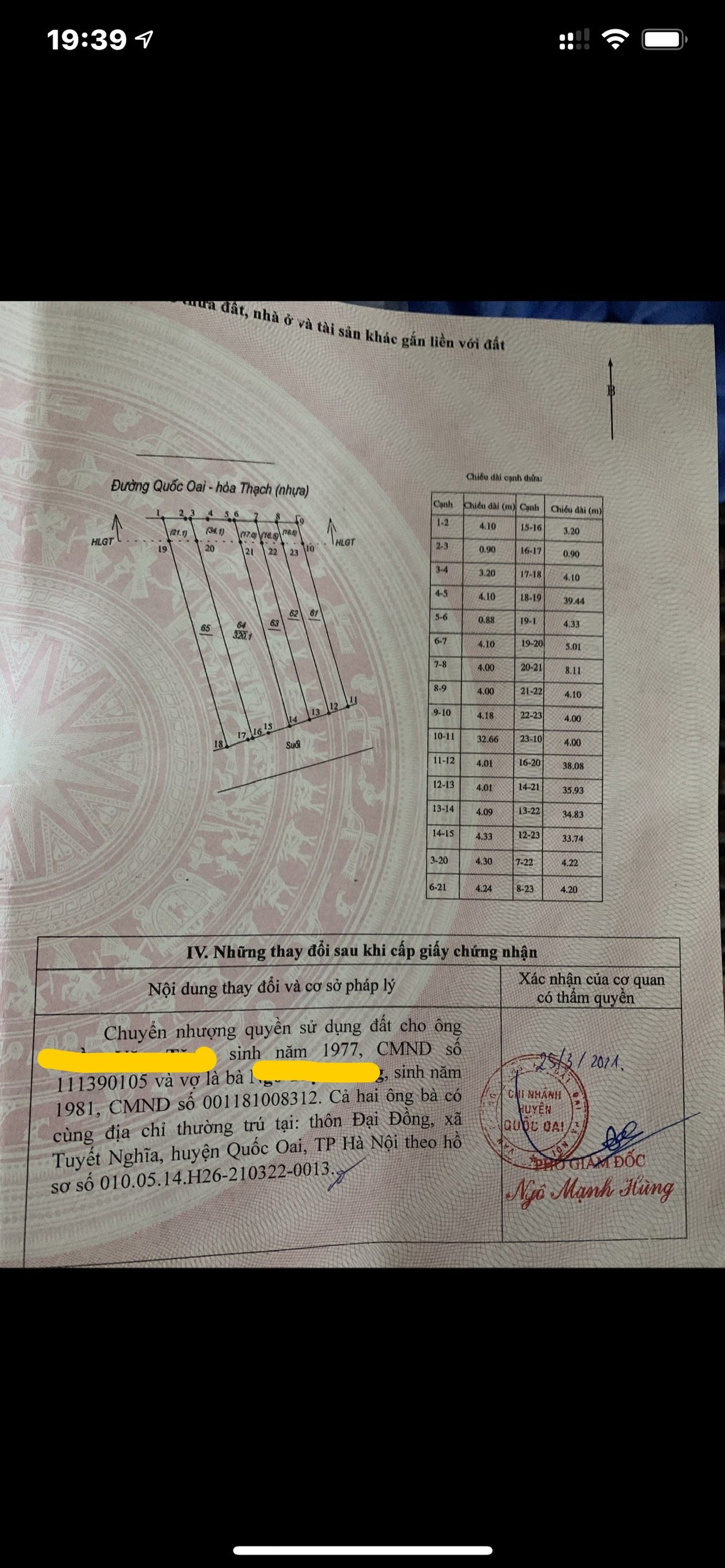 CHÍNH CHỦ CẦN BÁN ĐẤT MẶT ĐƯỜNG NHỰA QUỐC OAI HÒA THẠCH HÀ NỘI 12491208