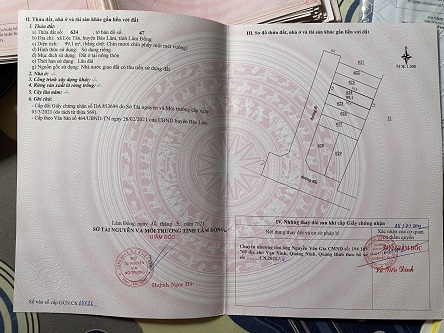 Bán Đất Thôn 4, xã Lộc Tân , Bảo Lâm, Lâm Đồng 12513006