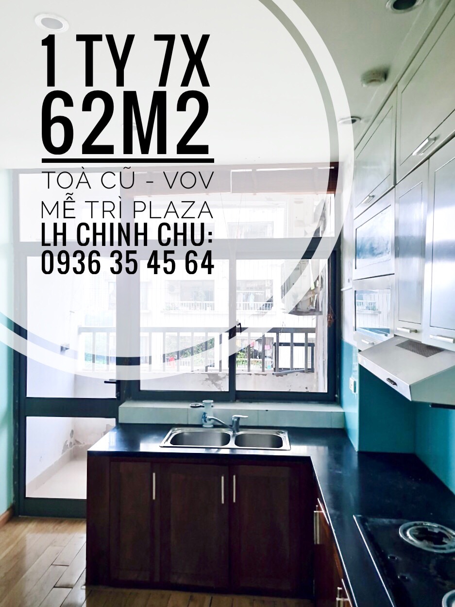 BÁN GẤP CĂN HỘ VOV MỄ TRÌ: TÒA CT2D - 62m2 - ban công Đông Nam - 1 TỶ 7 nhỉnh - LH chủ nhà 0936354564 12533259