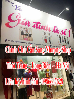 Chính Chủ Cần Sang Nhượng Shop Thời Trang – Long Biên  – Hà Nội 12542587