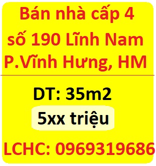 Chính chủ bán nhà C4 có 2 gác sép 190 Lĩnh Nam, P.Vĩnh Hưng, Hoàng Mai, 5xxtr; 0969319686
 12572634