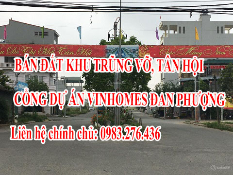 Bán đất khu Trũng Vỡ, Tân Hội, cổng dự án Vinhomes Đan Phượng 12573938