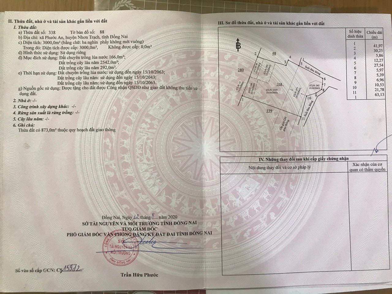 Chính chủ cần bán 6137m2 ở Phước An Nhơn Trạch, Đồng Nai 12575395