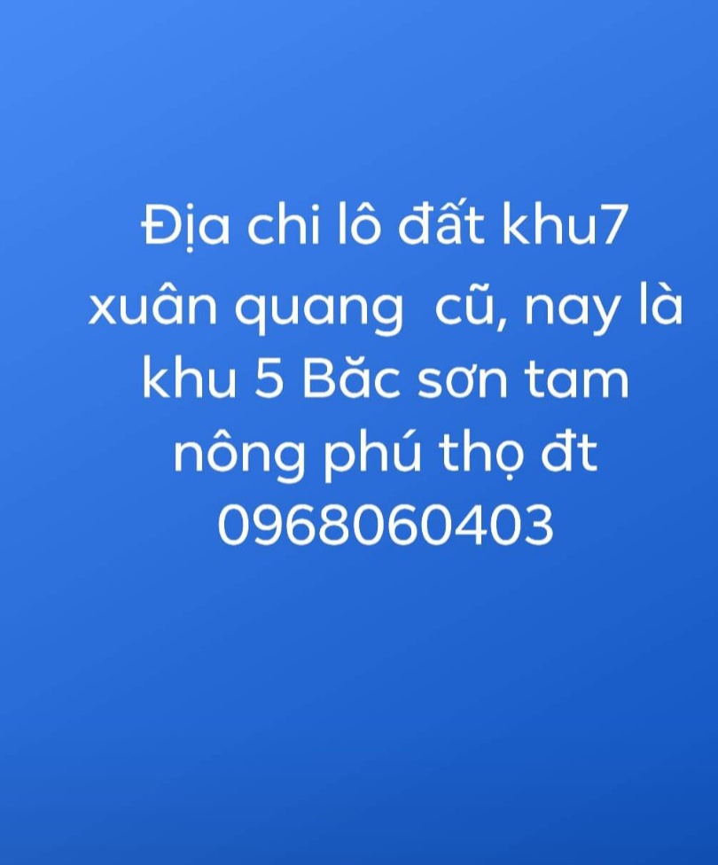 Chính Chủ cần Bán 6 thửa đất gần dự án Thanh Uyên, Lam Sơn, Tam Nông Phú Thọ 12617347
