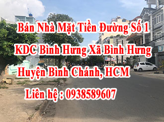 Nhà 1 Chủ Từ Đầu - Cần Bán Nhà Mặt Tiền Đường Số 1 - KDC Bình Hưng Xã Bình Hưng Huyện Bình Chánh 12663326