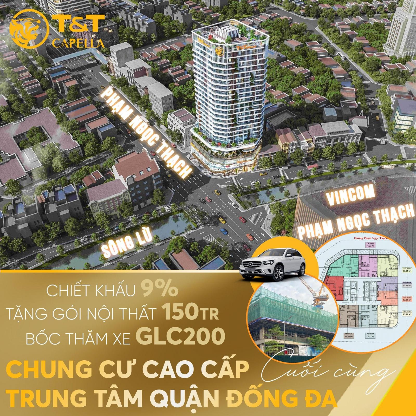 Căn hộ 2 ngủ tại T&T Capella - Số 2 Phạm Ngọc Thạch. Độc tôn đất vàng, quà tặng hấp dẫn 12694648