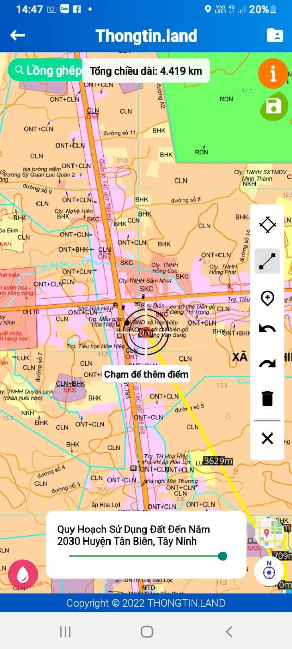 BÁN 20 NỀN ĐẤT SÀO 1000M2 TẠI HOÀ HIỆP, TÂN BIÊN, TÂY NINH – GIÁ ĐẦU TƯ. 12742299