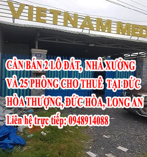 Cần bán 2 lô đất, nhà xưởng và 25 phòng cho thuê tại Đức Hòa Thượng, Đức Hòa, Long An 12759239