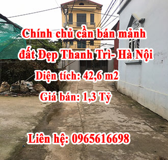 Chính chủ cần bán mảnh đất Đẹp Thanh Trì- Hà Nội 12797847