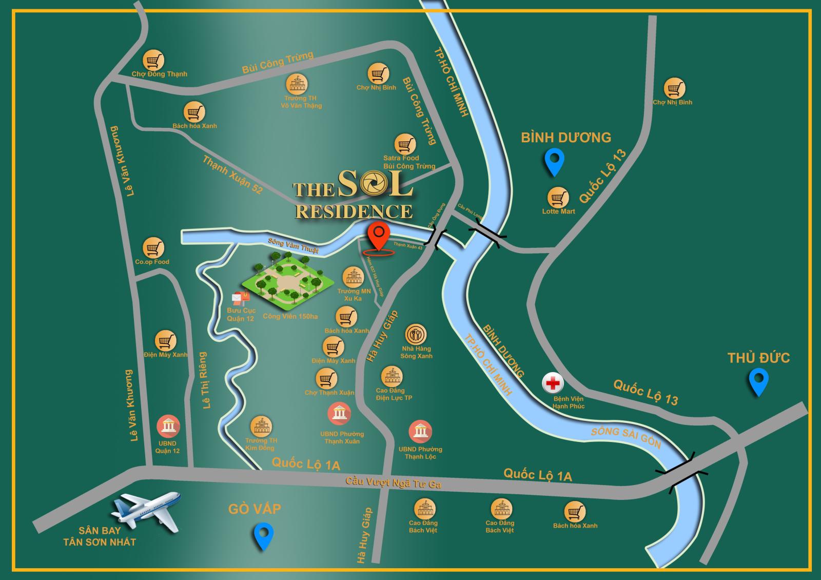 Nhà phố cao cấp The Sol Residence quận 12 12817772