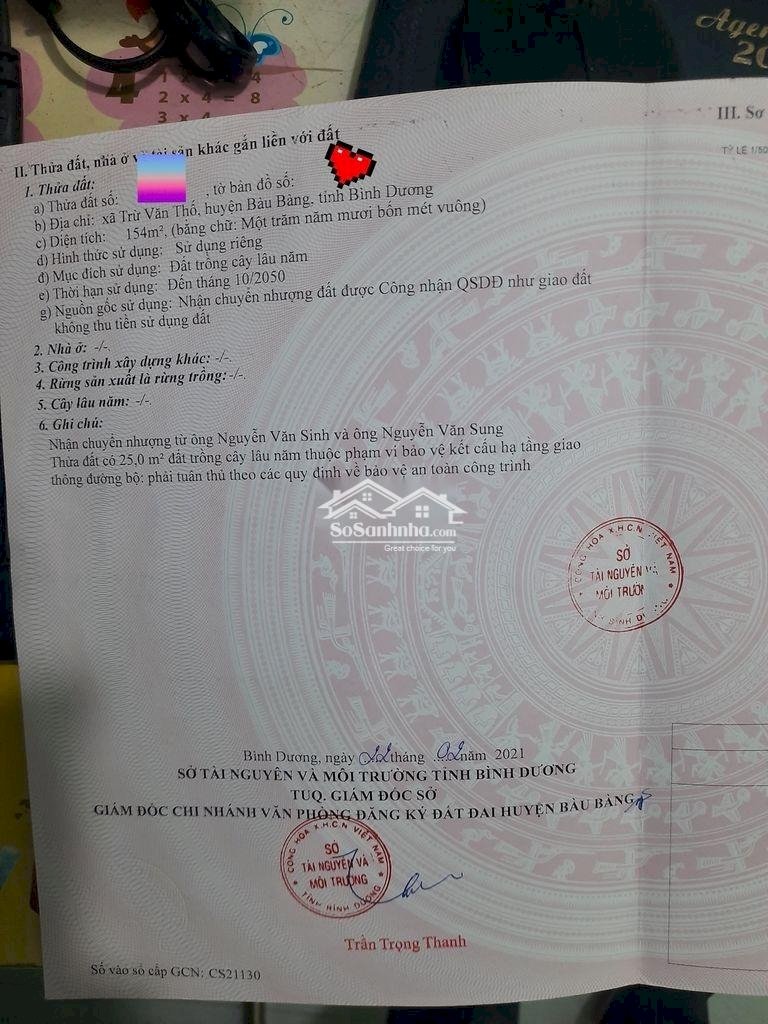 CHÍNH CHỦ CẦN BÁN GẤP LÔ ĐẤT VỊ TRÍ TIỀM NĂNG PHÁT TRIỂN SINH LỜI TẠI TRỪ VĂN THỐ, HUYỆN BÀU BÀNG, 12861459