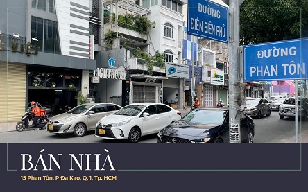 Chính chủ bán nhà vị trí đắc địa 2 mặt tiền đường Phan Tôn, Phường Đa Kao, Quận 1, HCM 12890926