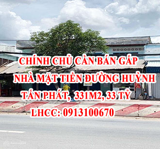 Chính chủ cần bán gấp nhà mặt tiền đường Huỳnh Tấn Phát 12917514