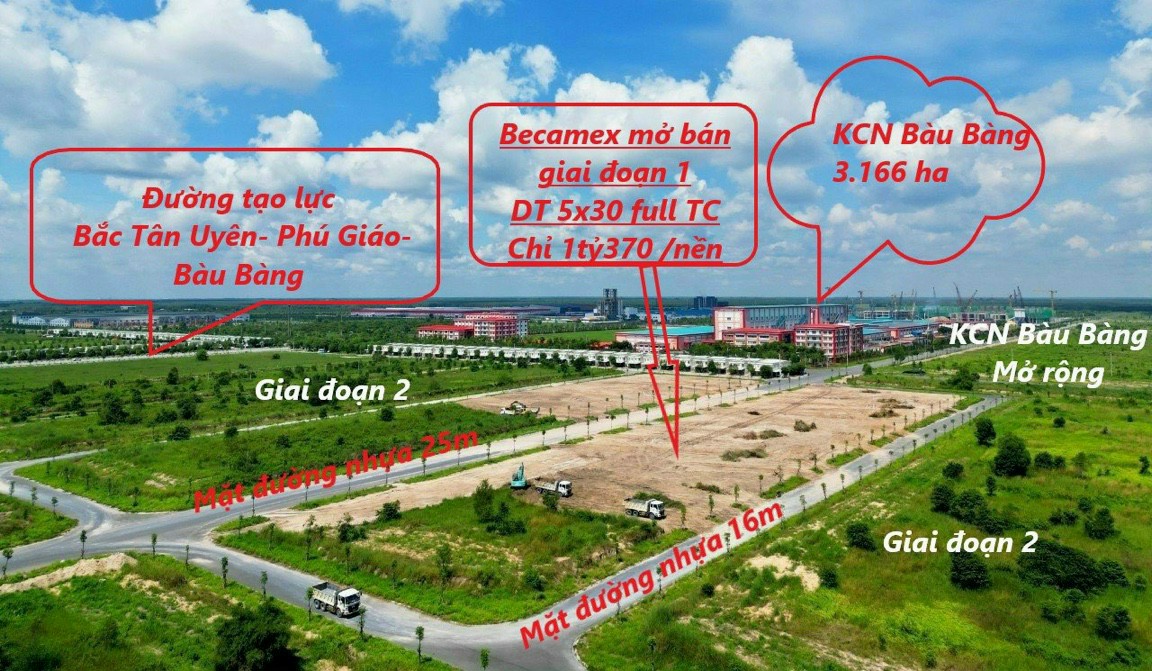 Đất nền thổ cư xây dựng tự do ngay KCN Bàu Bàng Bình Dương 12923096