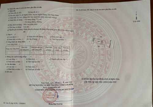 Chính chủ bán đất tại xóm 12, xã nghĩa châu, nghĩa hưng, nam định – cơ hội tốt cho các nhà đầu tư! 13003161