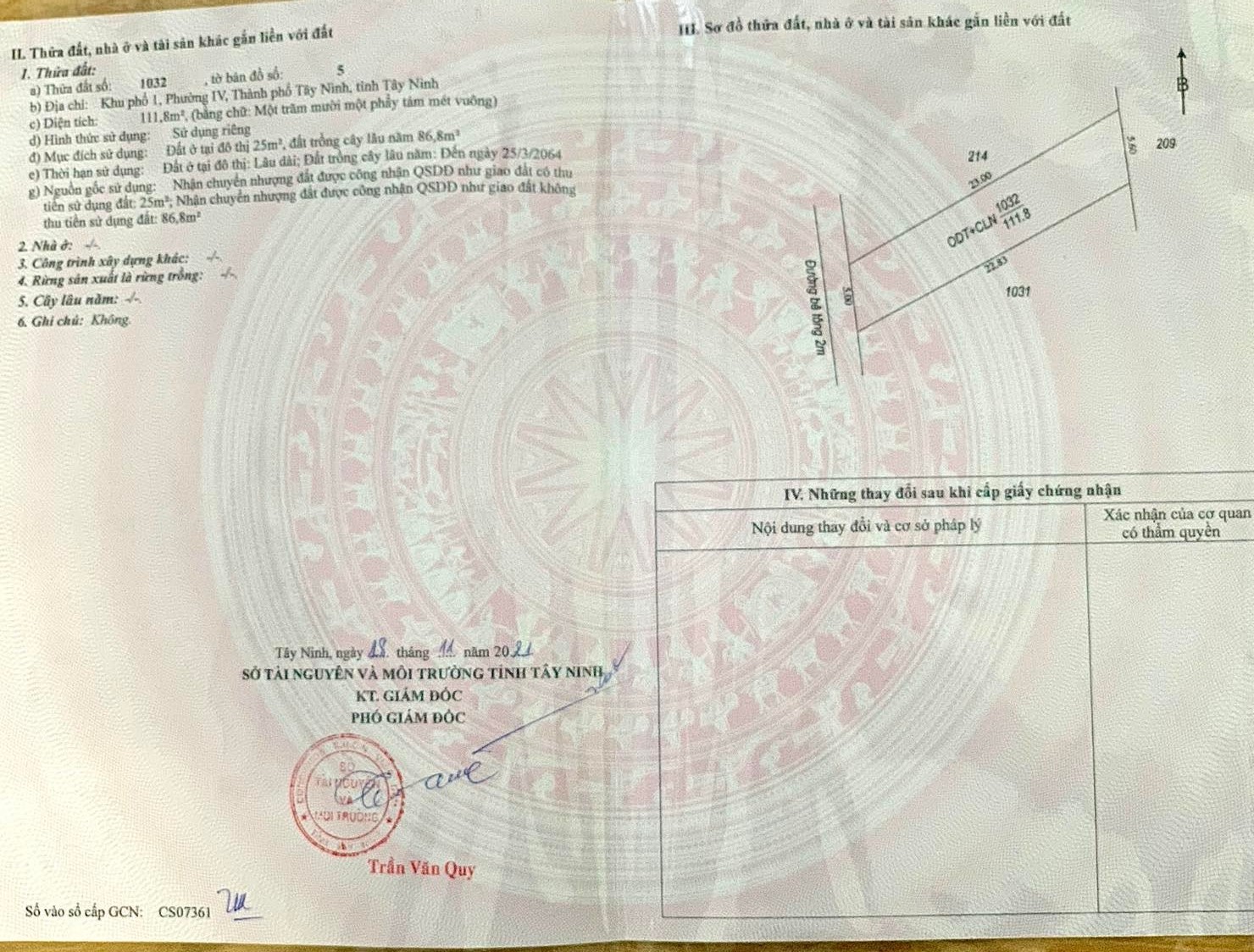 BÁN GẤP ĐẤT TẠI THÀNH PHỐ TÂY NINH 13005032