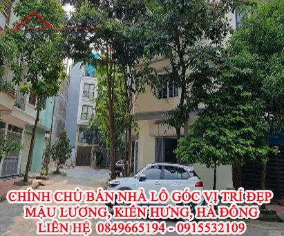 Chính chủ bán nhà lô góc vị trí đẹp Mậu Lương, Kiến Hưng, Hà Đông 13014525