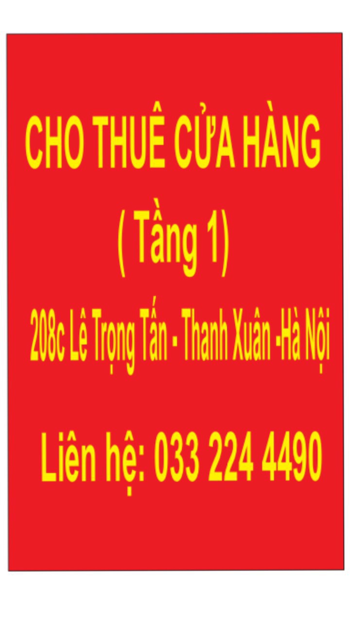 Cho thuê tầng 1 - 208C Lê Trọng Tấn, Thanh Xuân, HN 13042615