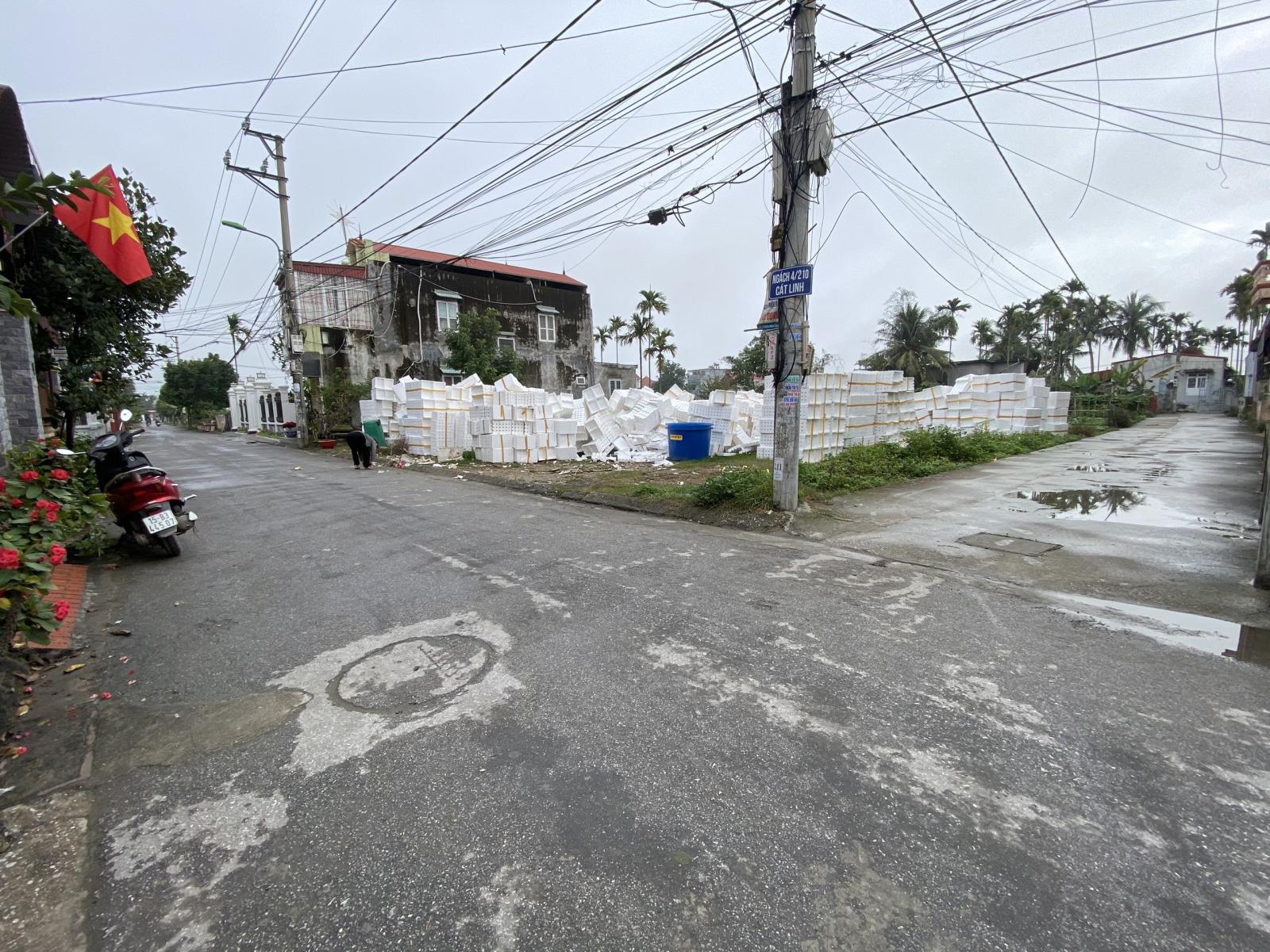 Bán đất tuyến đầu Cát Linh, Tràng Cát lô góc dt 46,3m2 ngõ rộng oto đỗ cửa. 13056228