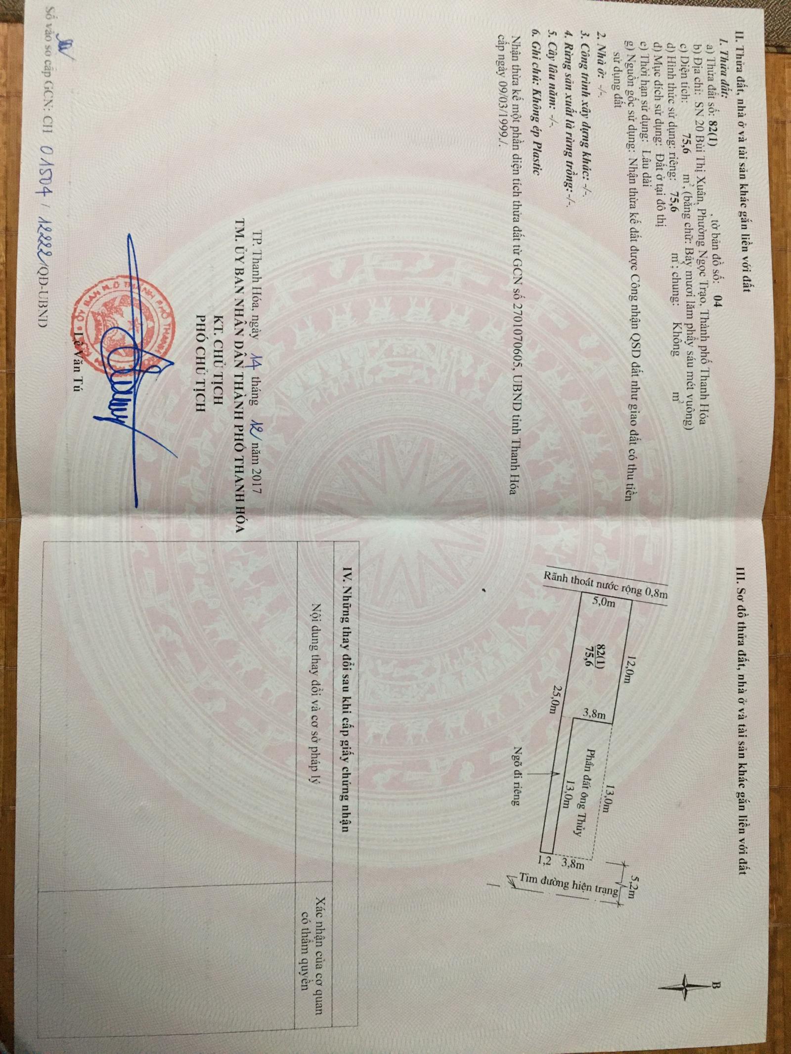 Chính chủ cần bán 2 căn nhà đang có phòng trọ cho thuê tại Phường Ngọc Trạo, TP Thanh Hoá 13086861