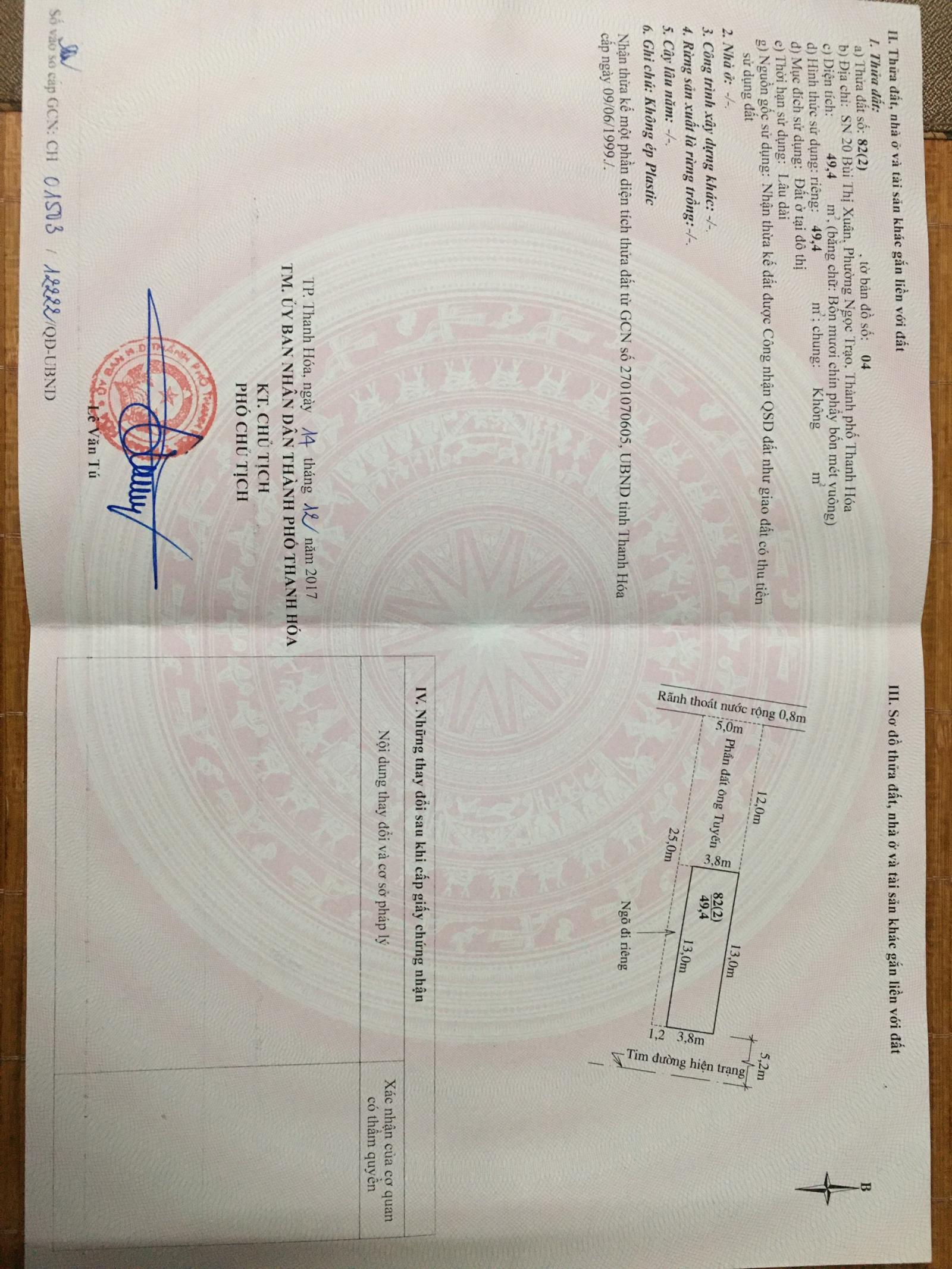 Chính chủ cần bán 2 căn nhà đang có phòng trọ cho thuê tại Phường Ngọc Trạo, TP Thanh Hoá 13086861