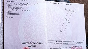 CHÍNH CHỦ CẦN BÁN ĐẤT TẠI XÃ PHƯỚC VÂN - HUYỆN CẦN ĐƯỚC - LONG AN 13090351