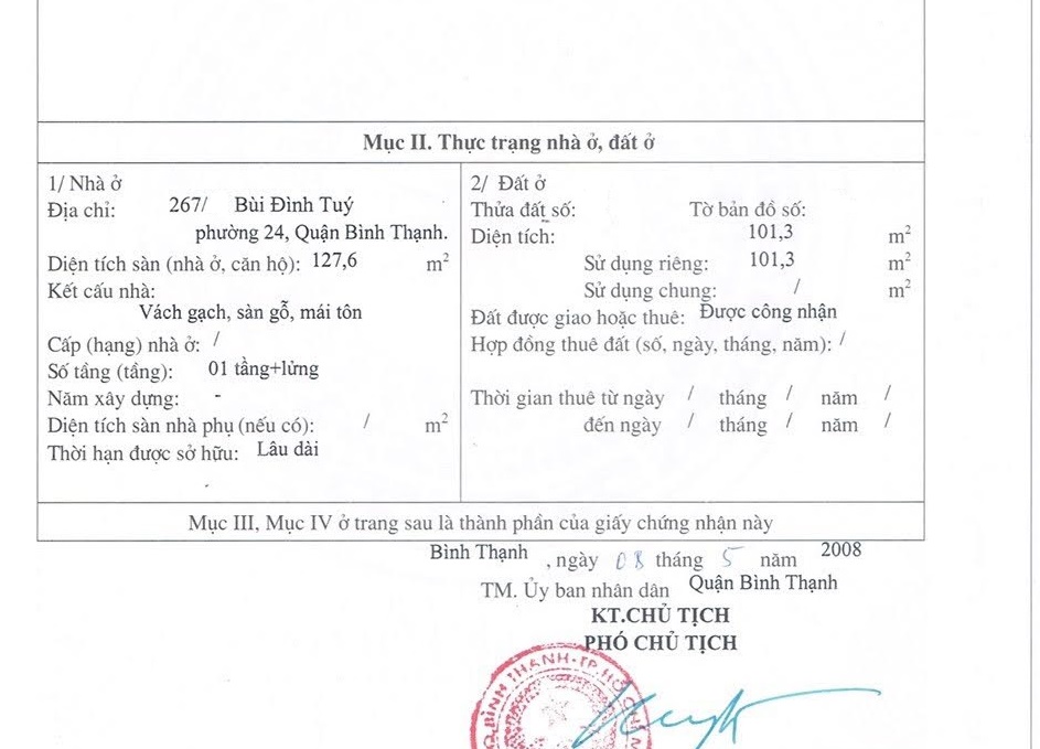 Bán nhà 267/ Bùi Đình Túy, P24, Bình Thạnh, hơn 100m2 đất chỉ 9 tỷ 13091569