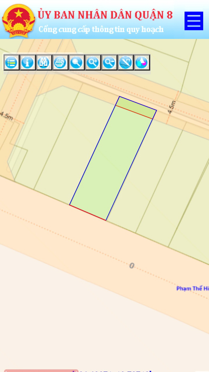 Bán đất hẻm 2549 đường Phạm Thế Hiển- Phường 7 Quận 8 13130708