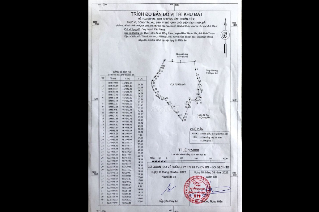 Gia đình cần bán hoặc cho thuê 8.2ha đất vườn tại Liêm An, Xã Hồng Liêm, Hàm Thuận Bắc, Bình Thuận 13259070