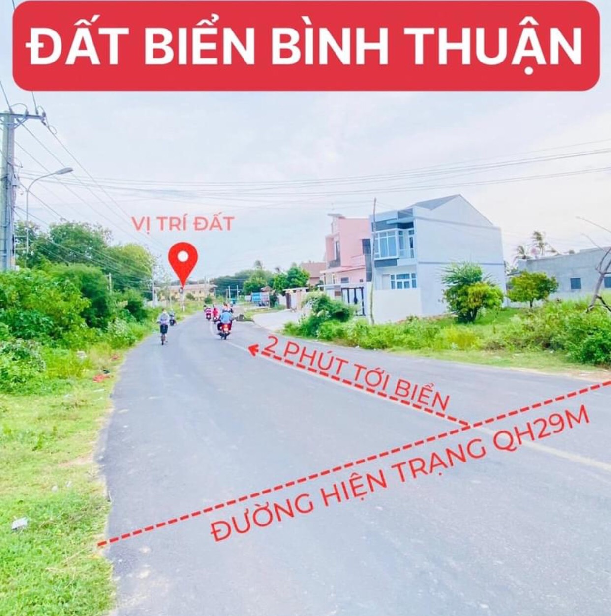 Duy nhất 1 lô đất biển thổ cư sổ sẳn đường nhựa QH 29m ở KDC Phước Thể  13286585