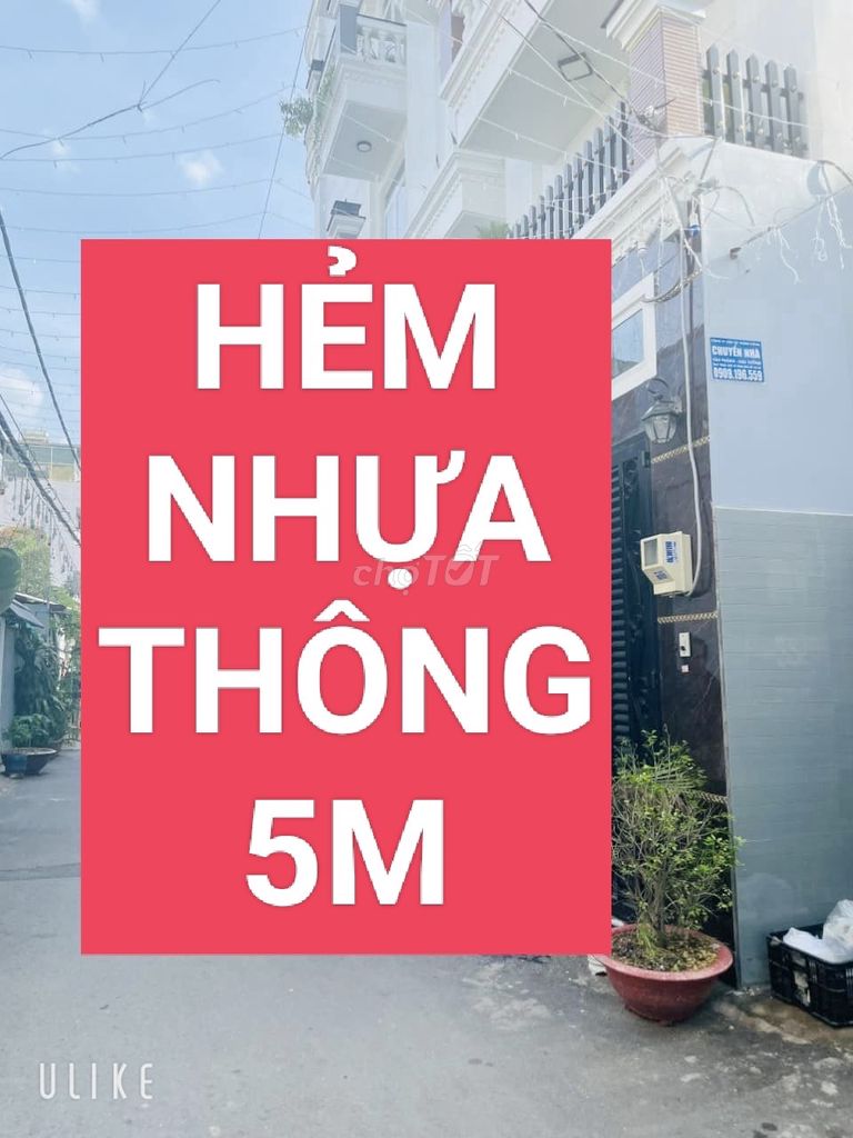 Bán nhà hẻm nhựa thông 5m Lê Đức Thọ GV 2T BTCT-SR 13287965