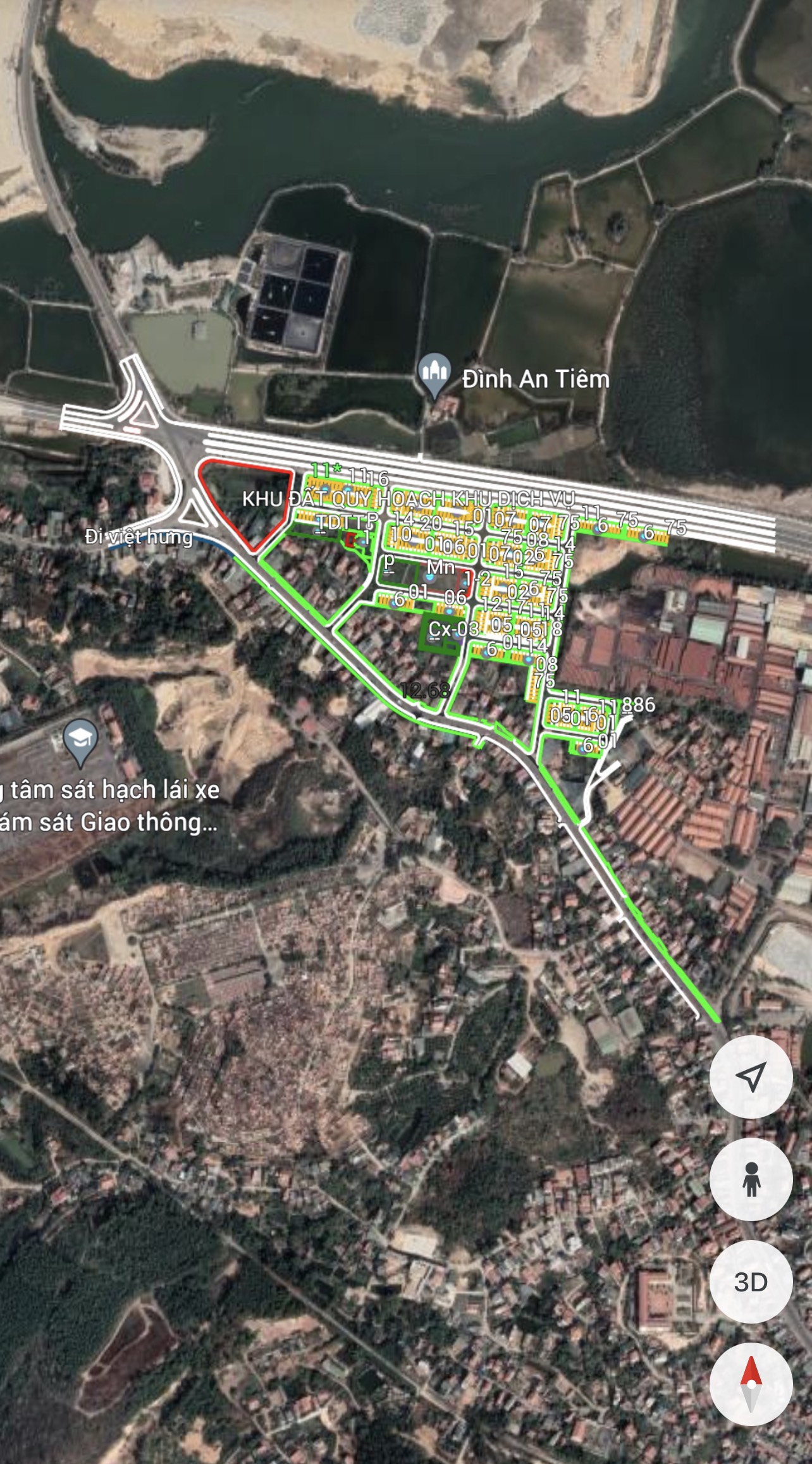 Cần bán 2 ô đất liền kề TĐC Đồng Giộc 75m2 ngay mặt đường 8 làn xe  13288251