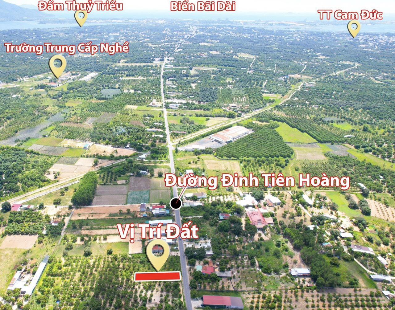 Bán đất Full thổ cư giá cực kì rẻ mặt Đường Đinh Tiên Hoàng, Xã Cam Hiệp Bắc, Cam Lâm, Khánh Hòa 13291446