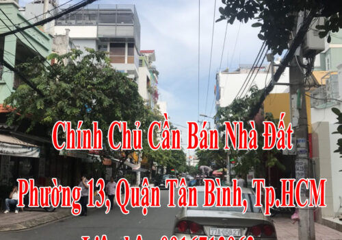 Chính Chủ Cần Bán Nhà Đất Phường 13, Quận Tân Bình, Tp.HCM 13296258