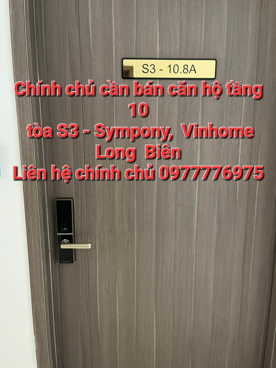 Chính chủ cần bán chung cư tầng 10, toà S3 Sympony Vinhome Long Biên 13325710