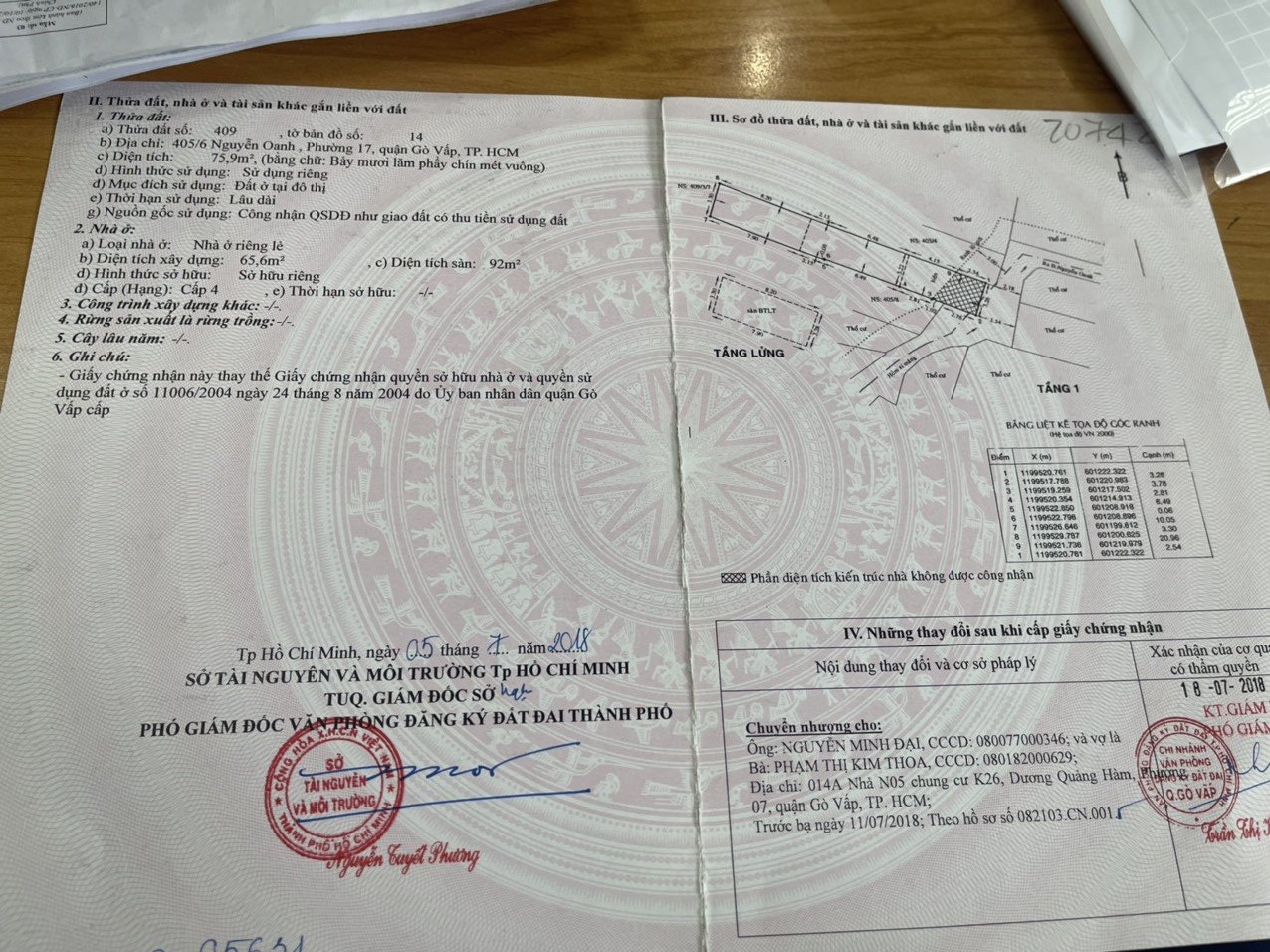 Cần bán nhà ở 80m2 tại 405/6 Nguyễn Oanh, P17, Gò Vấp 13337613