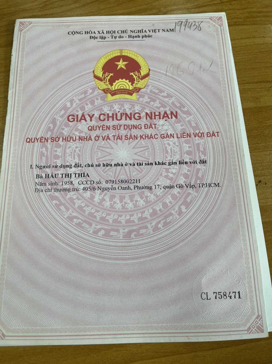 Cần bán nhà ở 80m2 tại 405/6 Nguyễn Oanh, P17, Gò Vấp 13337613