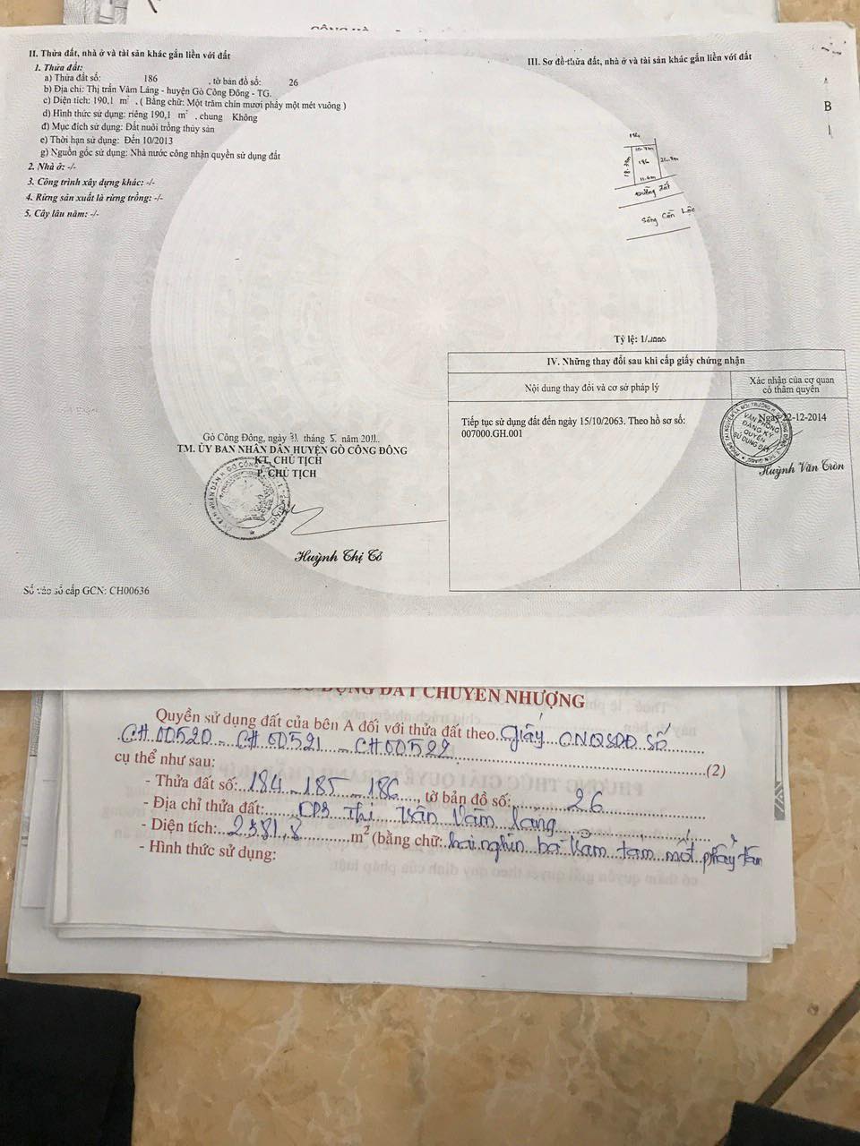 Bán đất 2 mặt tiền Thị trấn Vàm Láng, Gò Công Đông, Tiền Giang 13433550