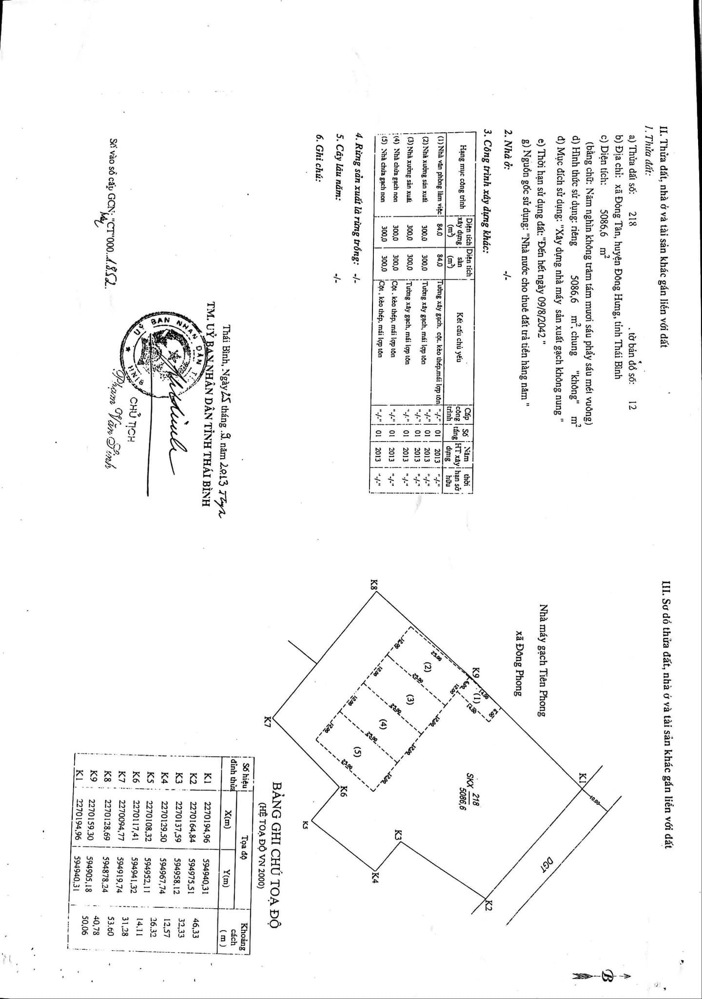 CHÍNH CHỦ SANG NHƯỢNG NHÀ MÁY GẠCH KHÔNG NUNG ĐÔNG TÂN PHÁT - THÁI BÌNH 13477752