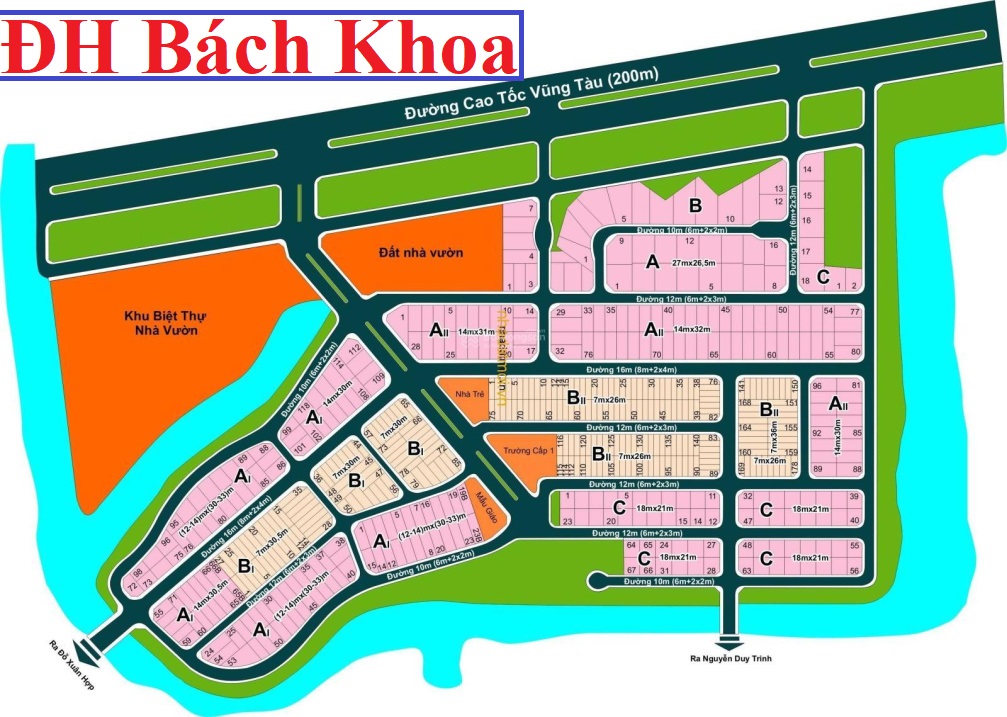 Cần bán Đất dự án Khu dân cư Đại học Bách khoa, trục chính 16m, Diện tích 210m², Giá 61.5 Triệu/m² 13520843