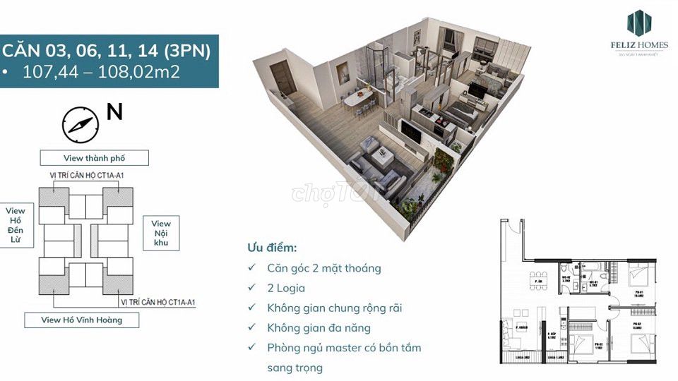 Cần bán căn hộ chung cư cao cấp dự án Feliz Homes Hoàng Mai 13534973