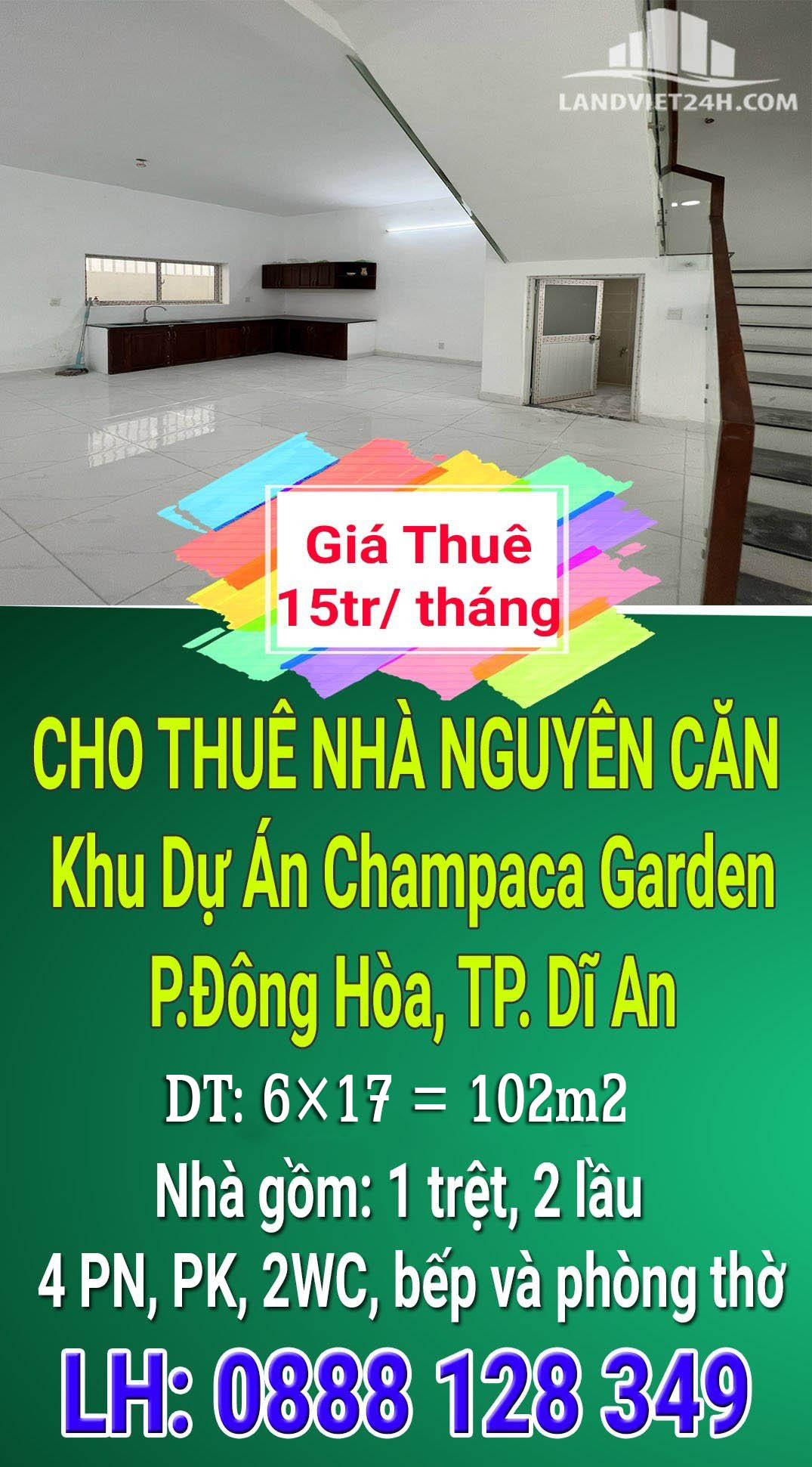 CHO THUÊ NHÀ NGUYÊN CĂN KHU DỰ ÁN CHAMPACA GARDEN 13548431