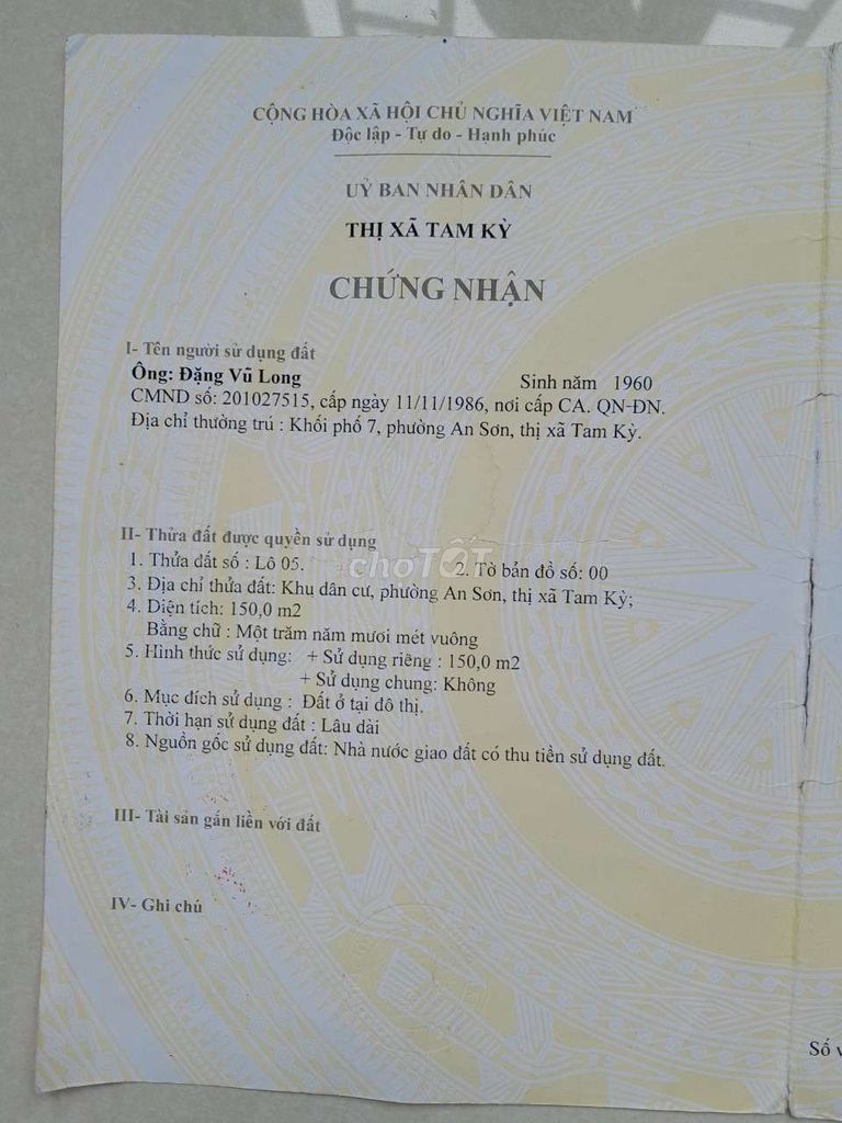 Chính chủ cần bán dãy phòng trọ Phường An Sơn, Thành phố Tam Kỳ, Quảng Nam 13550411