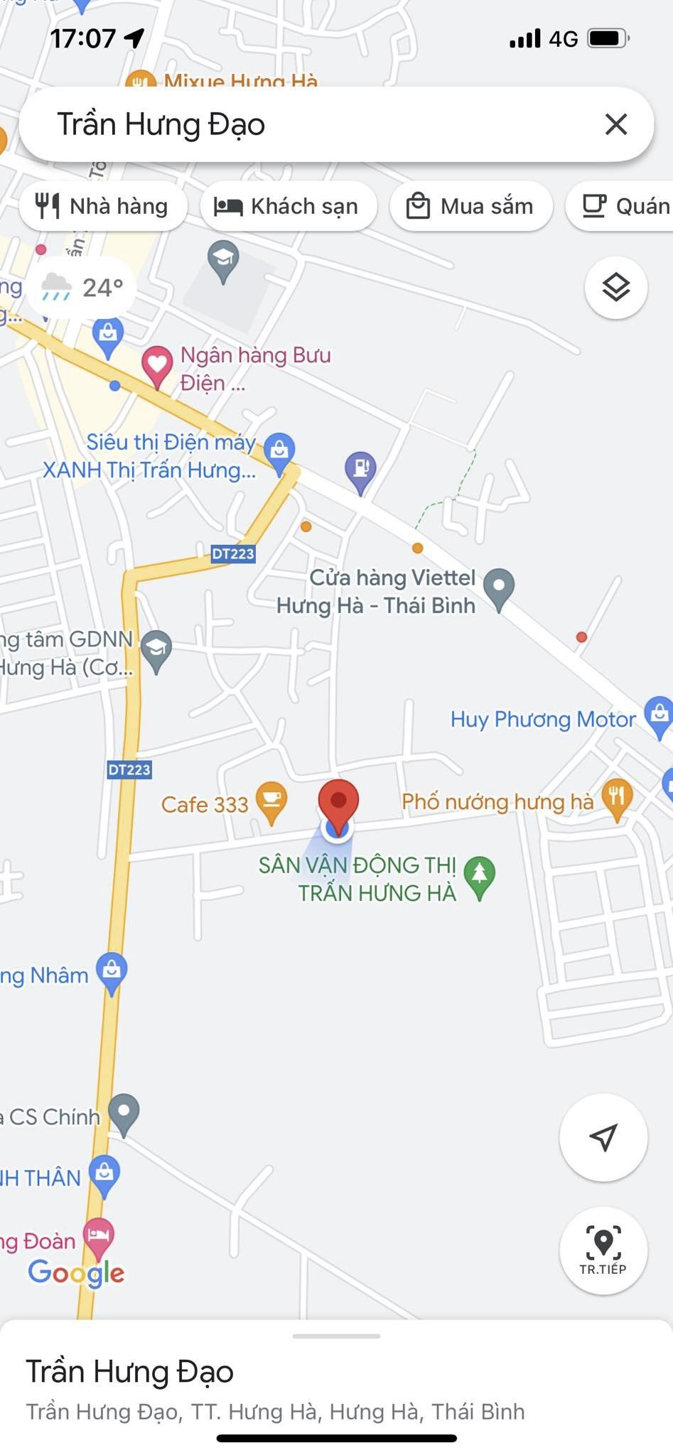 Thanh lý 1 lô đất giá rẻ Trần Hưng Đạo, Thị trấn Hưng Hà, Huyện Hưng Hà, Thái Bình 13553944